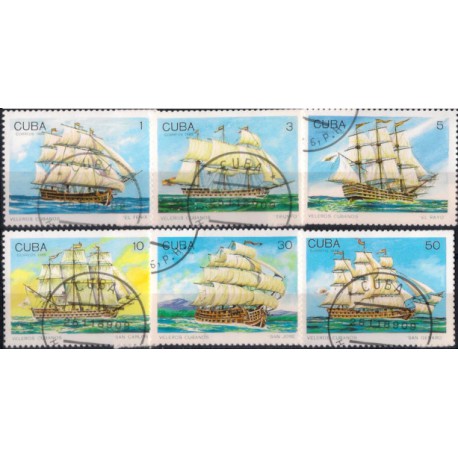 Cuba. 1989. Serie Veleros Cubanos (Usado)