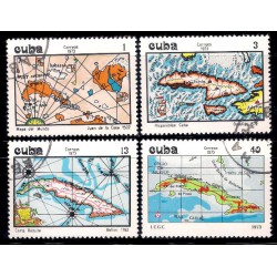 Cuba. 1973. Serie Mapas (Usado)