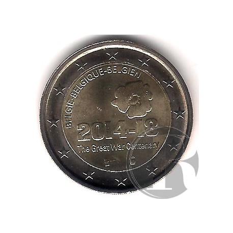 Belgica. 2014. 2 Euro (SC) Gran Guerra