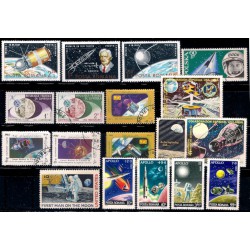 Lote de sellos de varios paises. Astronáutica (Usado)