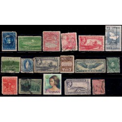 Lote de sellos de varios paises (17 uds)