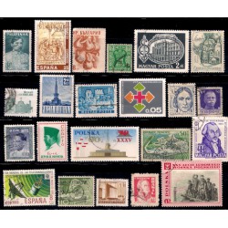 Lote de sellos de varios paises (22 uds)