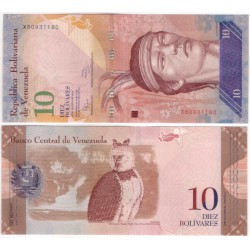 (90e) Venezuela. 2014. 10 Bolivares (SC)