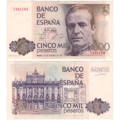España. 1979. 5000 Pesetas (EBC-) Sin Serie