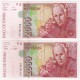 España. 1992. 2000 Pesetas (x2) (SC) Serie 3C. Pareja. Nuevo Diseño