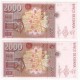 España. 1992. 2000 Pesetas (x2) (SC) Serie 5I. Pareja. Nuevo Diseño