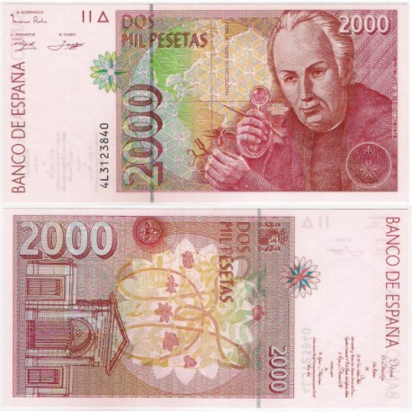 España. 1992. 2000 Pesetas (EBC+) Serie 4L