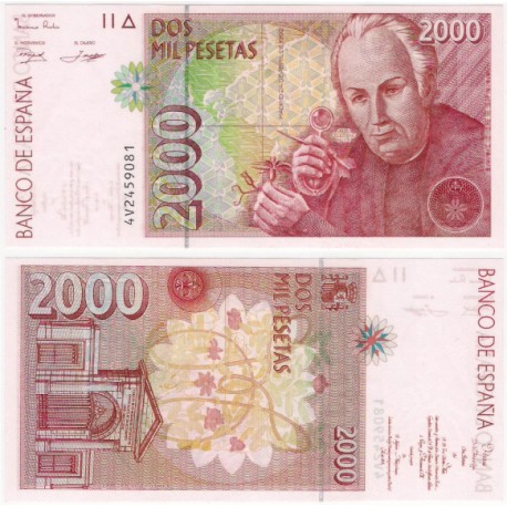 España. 1992. 2000 Pesetas (SC) Serie 4V. Nuevo Diseño