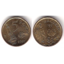 España. 1993. 5 Pesetas (EBC+) Exceso de Metal