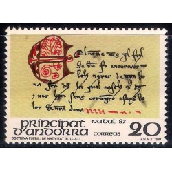 (182) Andorra. 1987. 20 Pesetas. Doctrina Pueril: de Nativitat (Nuevo)
