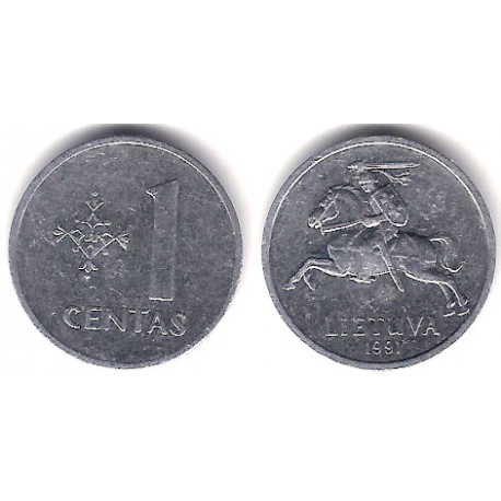 (85) Lituania. 1991. 1 Centas (MBC)