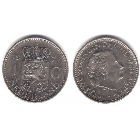 (184a) Países Bajos. 1977. 1 Gulden (MBC)