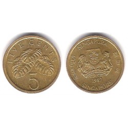 (50) Singapur. 1987. 5 Cents (SC)