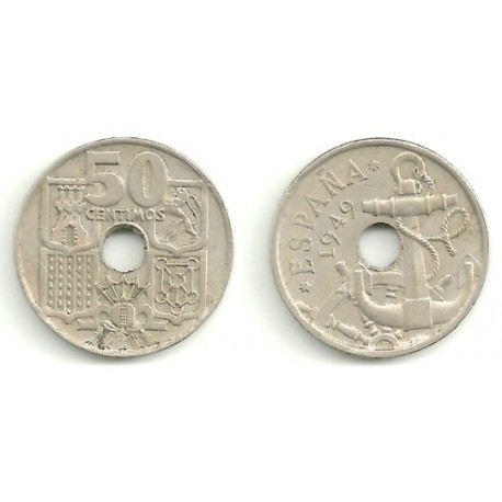 Estado Español. 1949*(19-52). 50 Céntimos (EBC)