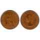 (897) Gran Bretaña. 1966. 1 Penny (BC+)