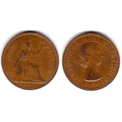 (897) Gran Bretaña. 1966. 1 Penny (BC+)