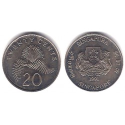 (52) Singapur. 1991. 20 Cents (SC)