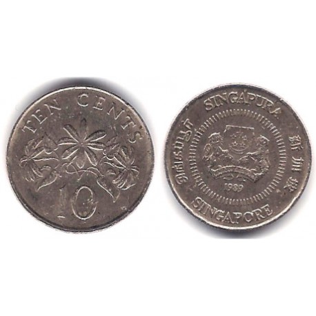 (51) Singapur. 1989. 10 Cents (MBC)