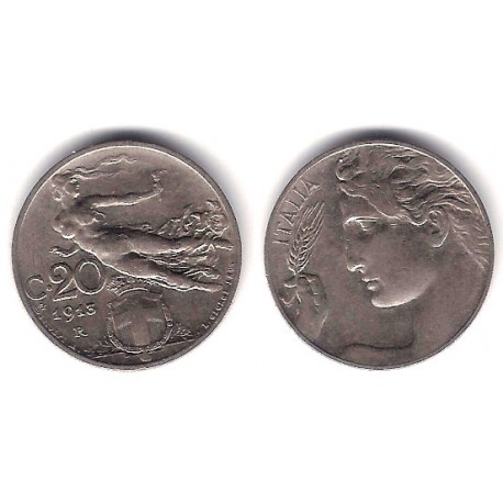 (44) Italia. 1913(R). 20 Centesimi (MBC+)