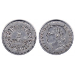 (888b.2) Francia. 1947(B). 5 Francs (MBC-)