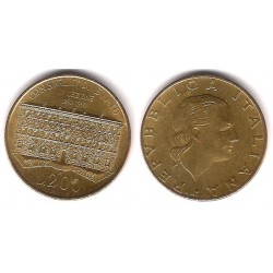 (135) Italia. 1990(R). 200 Lira (EBC)