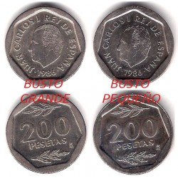 España. 1986. 200 Pesetas (EBC) Busto Grande