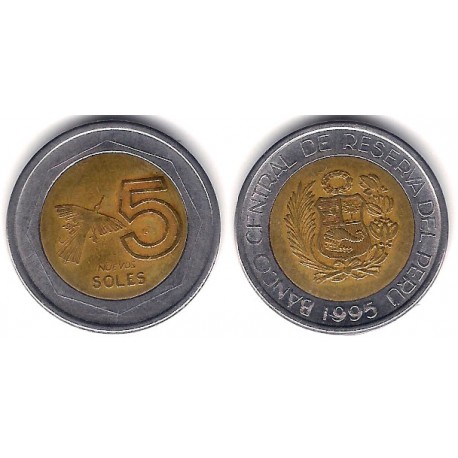 (313) Perú. 1995. 5 Soles (BC+)