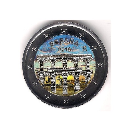 España. 2016. 2 Euro (SC) Coloreada
