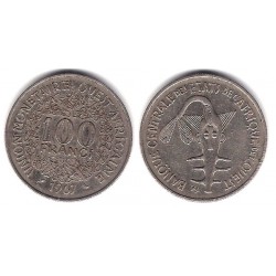(4) Estados África Oeste. 1967. 100 Francs (MBC)