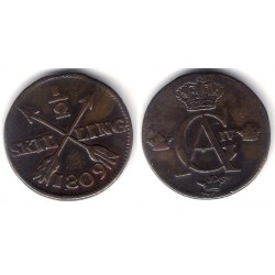 (565) Suecia. 1809. ½ Skilling (EBC-)