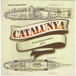 Catalunya. 2019. Cartera + 2 Euro (Pack conjunto) Pruebas de Euro