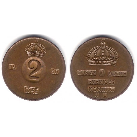 (821) Suecia. 1966. 2 Ore (MBC)