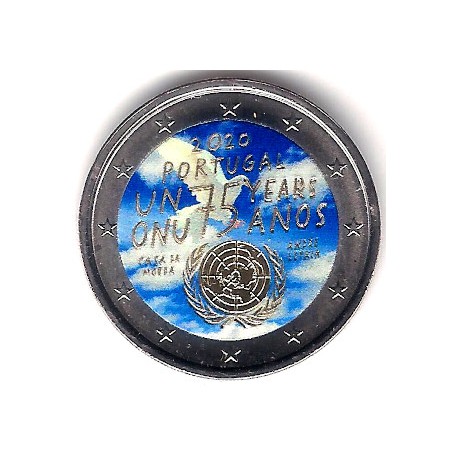 Portugal. 2020. 2 Euro (SC) Coloreada