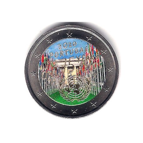 Portugal. 2020. 2 Euro (SC) Coloreada