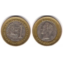 (Y93) Venezuela. 2007. 1 Bolivar (MBC)