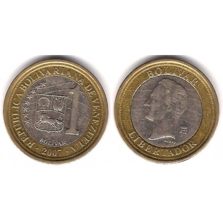 (Y93) Venezuela. 2007. 1 Bolivar (MBC)