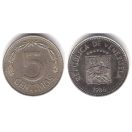 (Y49b) Venezuela. 1986. 5 Céntimos (SC)