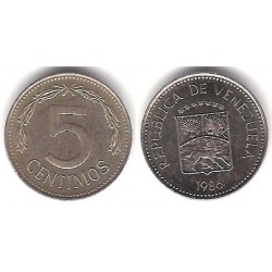 (Y49b) Venezuela. 1986. 5 Centimos (SC)