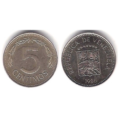 (Y49b) Venezuela. 1986. 5 Centimos (SC)