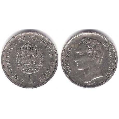 (Y52) Venezuela. 1977. 1 Bolivar (MBC)