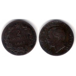 (2.1) Italia. 1867M. 2 Centesimi (BC)