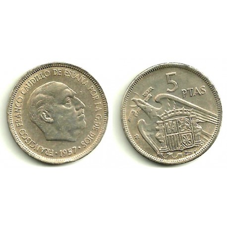 Estado Español. 1957*(71). 5 Pesetas (BC)