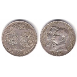 (523) Brasil. 1922. 2000 Reis (EBC+) (Plata)