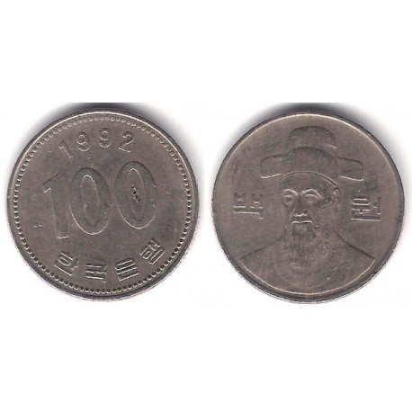 (35.2) Corea del Sur. 1992. 100 Won (BC)