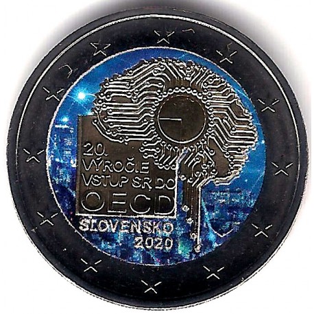 Eslovaquia. 2020. 2 Euro (SC) Coloreada