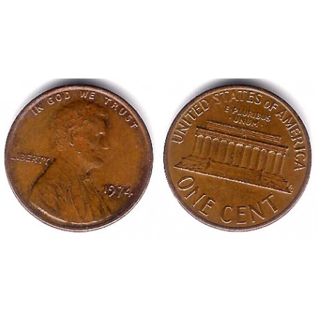 (201) Estados Unidos de América. 1974. 1 Cent (MBC-)