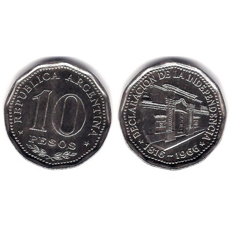 (62) Argentina. 1966. 10 Pesos (SC)