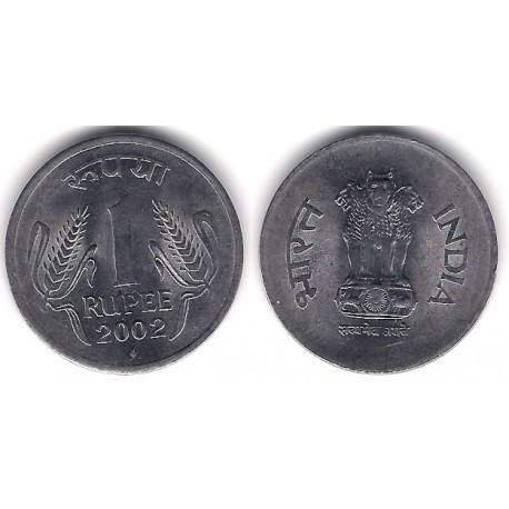 (92.2) India. 2002. 1 Rupee (EBC)