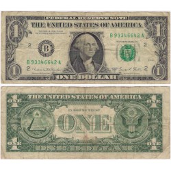 (449e) Estados Unidos de América. 1969D. 1 Dollar (BC) Leves roturas en márgenes