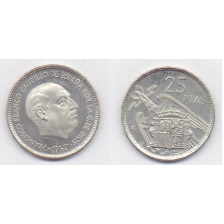Estado Español. 1957*(74). 25 Pesetas (Proof)